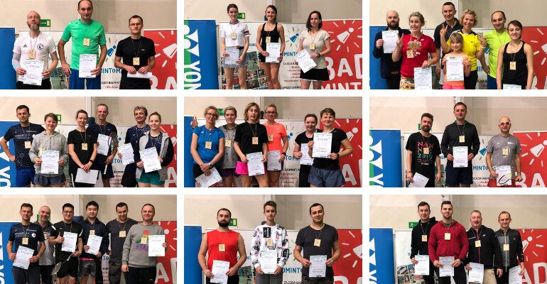 Wyniki turnieju badmintona dla dorosłych i dzieci w Warszawie