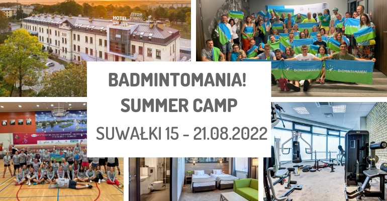 Obóz badmintona w Suwałkach - lato 2022